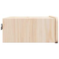 Wandbevestigde nachttafel 2 pcs Bruin 39 x 34 x 16.5 cm - thumbnail