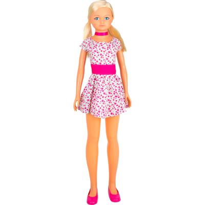 Pop Maria met bloemetjesjurk - 105 cm