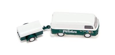 Wiking 0300 05 H0 Bus Volkswagen T2 bestelwagen met aanhanger „Pülleken”