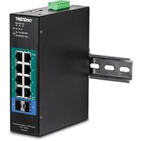 TRENDnet TI-PG102i 10-poorts DIN-Rail Switch Industrieel Gigabit beheerd PoE+ - thumbnail