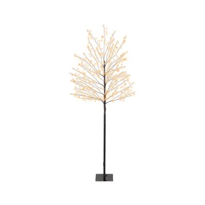 Lumineo microled boom 150cm-480l zwart/klassiek warm