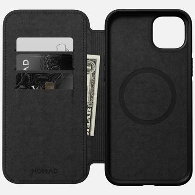 Nomad Modern lederen folio iPhone 14 Plus - Black Nomad Modern lederen folio iPhone 14 Plus - Black
