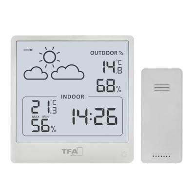 TFA Dostmann Funk-Wetterstation CLEO 35.1176.02 Draadloos weerstation Verwachting voor 12 tot 24 uur Aantal sensoren max.: 1 stuk(s)