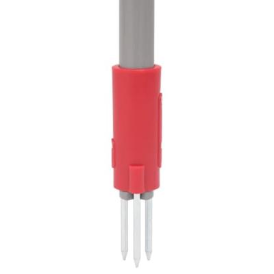 VidaXL Onkruidsteker 93,5 cm gepoedercoat staal rood en grijs