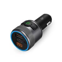 Nedis FM-Audiotransmitter voor Auto | Gefixeerd | Handsfree bellen | 1 " | Amber-Scherm | Bluetooth® | PD 18 W / PD 24 W | Snelladen | Bass boost | - thumbnail