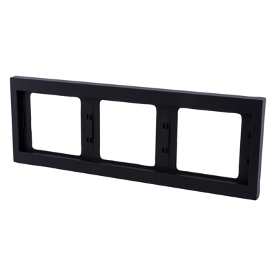 Berker K1 Afdekraam | Inbouw | 3-voudig | Antraciet - 66.022.24