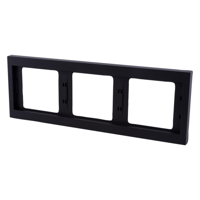 Berker K1 Afdekraam | Inbouw | 3-voudig | Antraciet - 66.022.24 - thumbnail