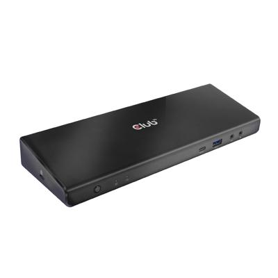 CLUB3D Type-C Universeel (2x 4K60Hz +1x 4K30Hz), oplaad Docking Station 60W DisplayLink® gecertificeerd en DP alt modus - kensington lock CLUB3D Type-C Universeel (2x 4K60Hz +1x 4K30Hz), oplaad Docking Station 60W DisplayLink® gecertificeerd en DP alt modus - kensington lock