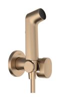 Hansgrohe bidethanddouche 1jet S EcoSmart voor koud water met porter en doucheslang 125 cm, Brushed Bronze - thumbnail