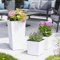 Siena Garden 601_05 Plantcontainer Kunststof Wit - thumbnail