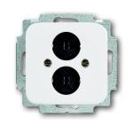 Busch-Jaeger audio contactdoos met inzetplaat wit