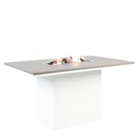 Cosi | Cosiloft 120 Relax Dining Table | White Frame | Grey Top - thumbnail