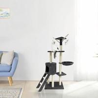 Krabpaal voor Katten Jipsy Dark Grijs Pluche Hout (1 Stuks) - thumbnail