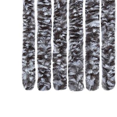 VidaXL Vliegengordijn 56x185 cm chenille bruin en beige