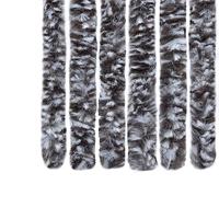 VidaXL Vliegengordijn 56x185 cm chenille bruin en beige - thumbnail