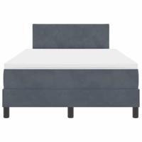 Boxspringbed met matras en LED fluweel donkergrijs 120x200 cm - thumbnail