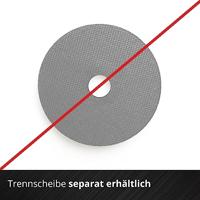 Einhell TC-AG 18/115 Li-Solo Power-X-Change 4431130 Haakse accuslijper 115 mm Zonder accu, Zonder lader 18 V - thumbnail