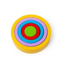 Bigjigs houten bloementoren, 5dlg. - thumbnail