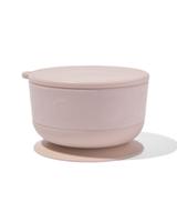 HEMA Schaaltje met afneembare zuignap en deksel beige - thumbnail