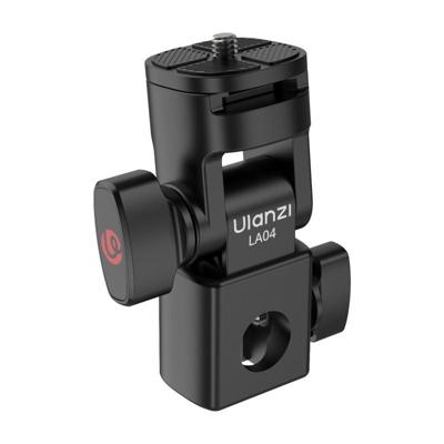 Ulanzi LA04 spigot lichtstatief adapter met quick release en 180° kantelbare kop