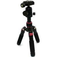 Caruba Tafelstatief / Reisstatief Compactstar51 - Compleet en compact statief - Zwart-Rood - thumbnail