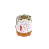 Baby lederen sandalen Bigflo KICKERS® wit - thumbnail