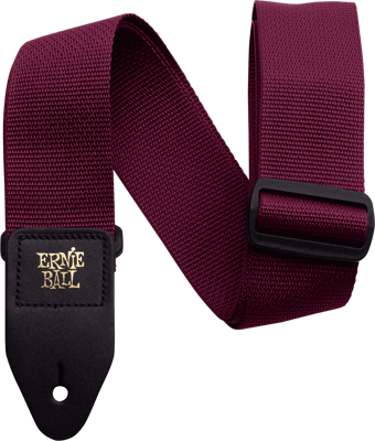 Ernie Ball Polypro Strap 4047 Bordeaux