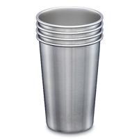 Klean Kanteen Steel Pint 473Ml/16Oz 4 Pack Drinkbeker Brushed Stainless 473 ml - thumbnail
