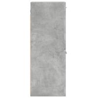 Badkamerwandkast 30x30x80 cm bewerkt hout betongrijs - thumbnail