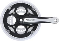 MIRANDA crankstel "beta 3r plus" crankset beta 3r plus 170mm 28/38/48t w.cg - thumbnail