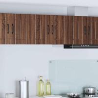 Keukenkast 2 pcs Bruin Eiken 30 x 31 x 40 cm Bewerkt hout - thumbnail