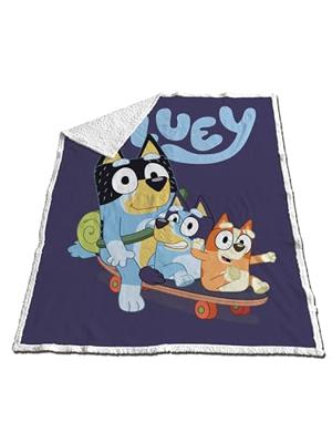 Bluey skateboard fleece plaid 120 x 150 cm - polyester