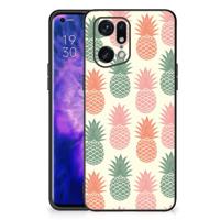 OPPO Find X5 Pro Back Cover Hoesje Ananas - thumbnail