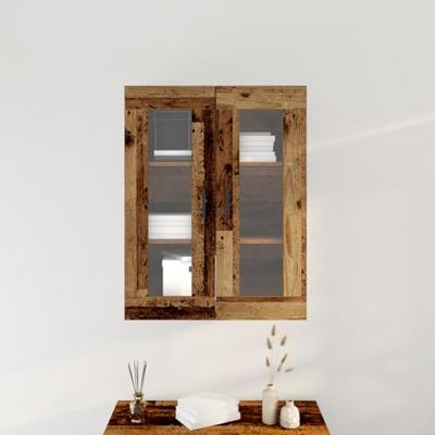 Wandkast Wandgemonteerd Oud hout 69.5 x 34 x 90 cm Bewerkt hout