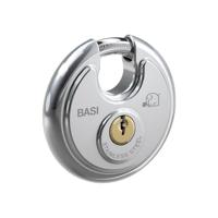 Basi 6100-7000 Hangslot 70 mm Verschillend sluitend Zilver Sleutelslot - thumbnail