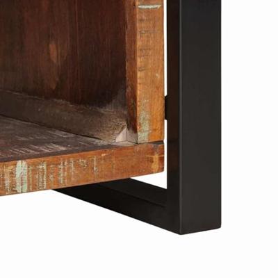 Opslagbank Multikleur 80 x 35 x 40 cm Massief gerecycled hout