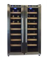 Wine Klima D32 Vrijstaand Zwart, Roestvrijstaal 32 fles(sen) Compressorwijnkoeler D - thumbnail