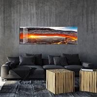 Acrylglas Schilderij - Rots zon - 90x60cm - thumbnail