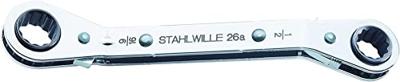 Stahlwille 41551620 26A 1/4 X 5/16 RATSCHENRINGSCHLUESSEL Dubbele ringsleutelratelset Sleutelbreedte (inch) 1/4 - 5/16 - thumbnail