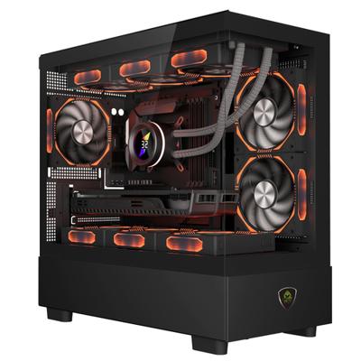ATX Semi-toren BehuizingKEEP OUT XC-301 GLASS Zwart