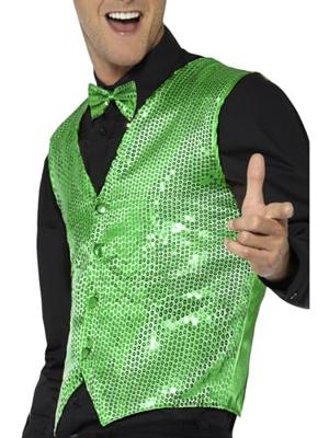 Gilet Pailletten Groen - thumbnail