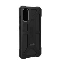 UAG Rugged Case for Samsung Galaxy S20 (6.2-inch screen) - Monarch Black - Achterzijde behuizing voor mobiele telefoon - robuust - polycarbonaat, eersteklas nerfleder, legeringmetaal - zwart - 6.2 - thumbnail
