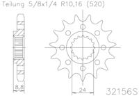 ESJOT Sprocket 520 17z racing - thumbnail
