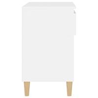 Schoenenkast 70x36x60 cm bewerkt hout wit - thumbnail