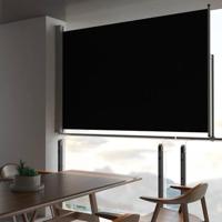 VidaXL Tuinscherm uittrekbaar 160x300 cm zwart - thumbnail