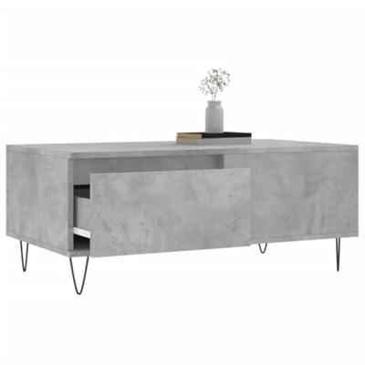Salontafel 90x50x36,5 cm bewerkt hout betongrijs