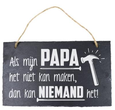 Leisteen Als mijn papa het niet kan maken