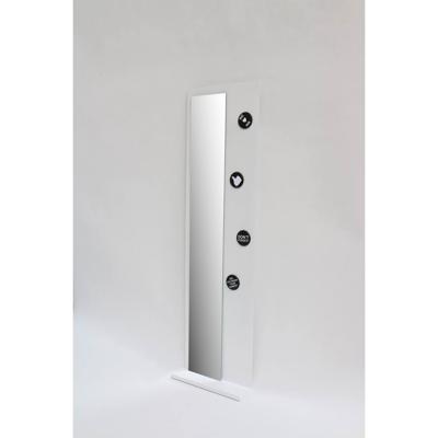 INK Fonteinplanchet Note Staal Inclusief Spiegel Glans Wit 20x70 cm INK Fonteinplanchet Note Staal Inclusief Spiegel Glans Wit 20x70 cm