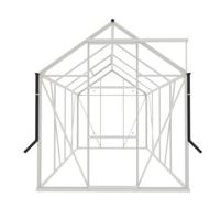 Tuinkas Kate II wit 3 mm veiligheidsglas Royal Well - Royal well - thumbnail