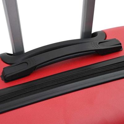 VidaXL Koffer met slot 3 pcs rood 50 x 31 x 78 cm abs kunststof
